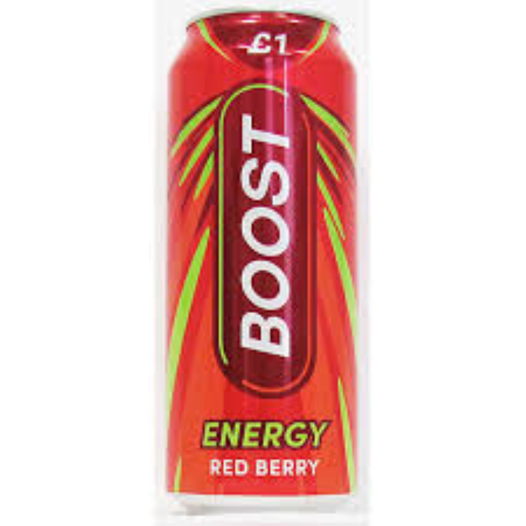 BOOST ENERGY RED BERRY DRINK 250ML